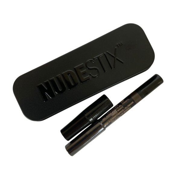 Nudestix Magnetic Matte Eye Color Pencil SLATE Gray with Sharpener & Tin - Picture 1 of 4